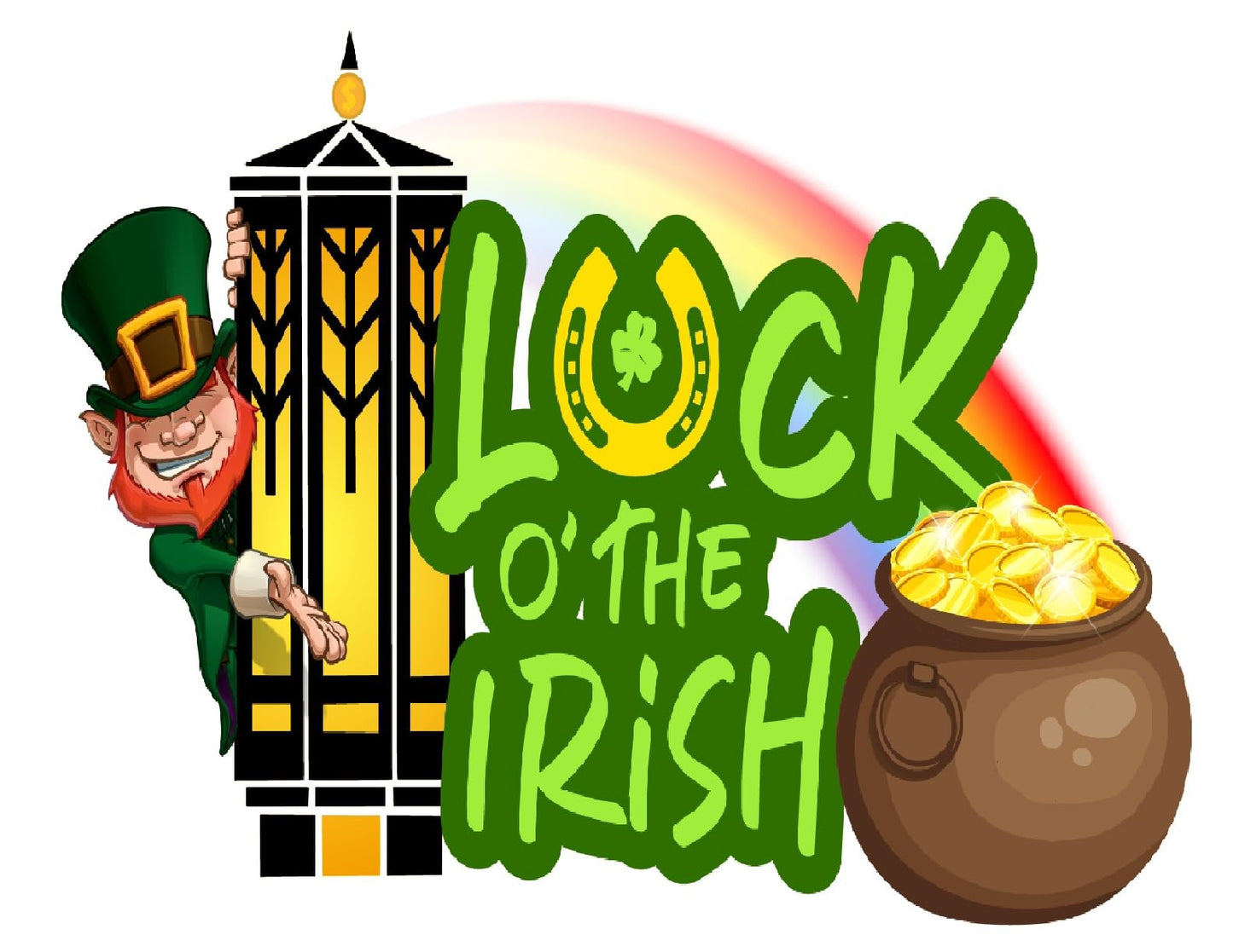 St Patricks Luck of the Irish Edible Image Sheet Cake Topper - Precut Easy To Use