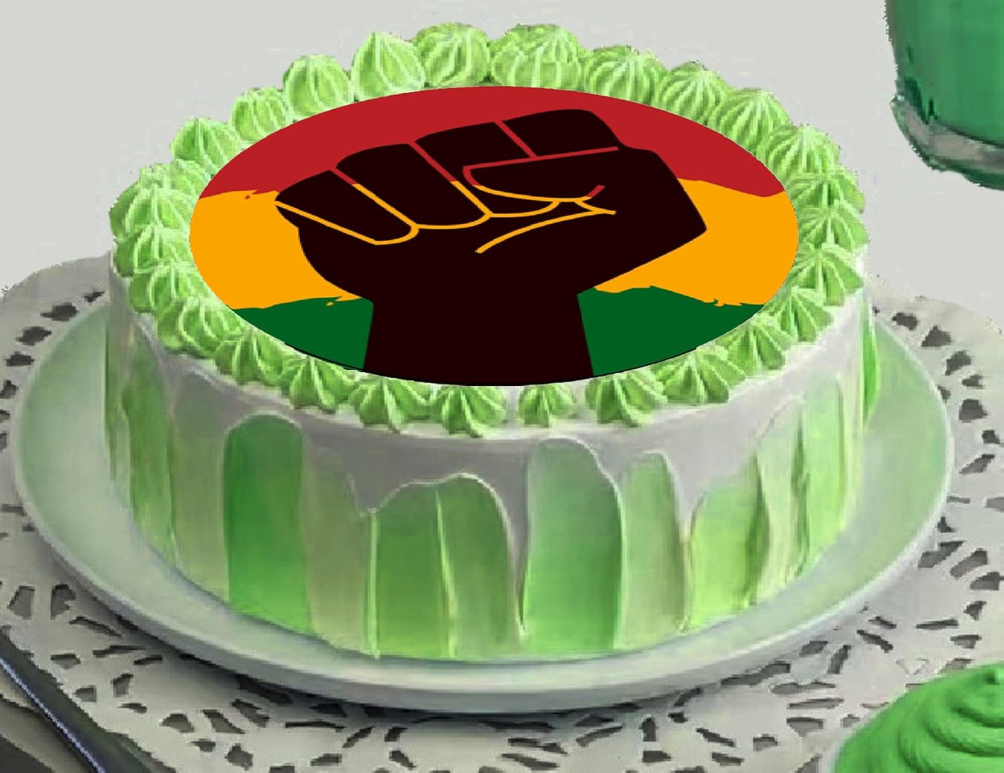 Juneteenth Equality for all Edible Edible Image Sheet Cake Topper - Precut Easy To Use