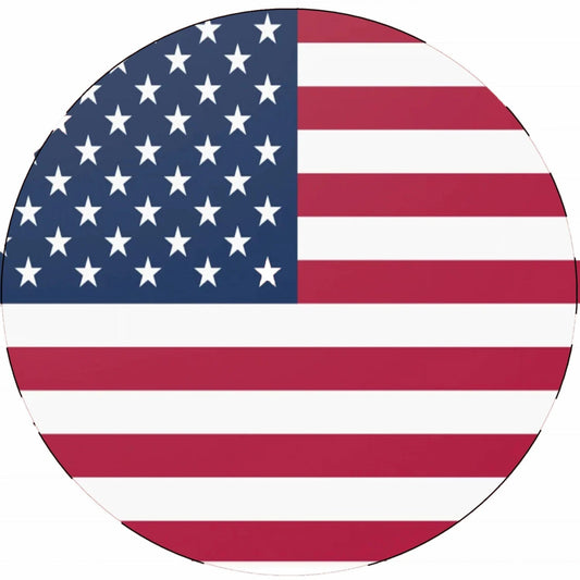 American flag 8" edible image cake topper