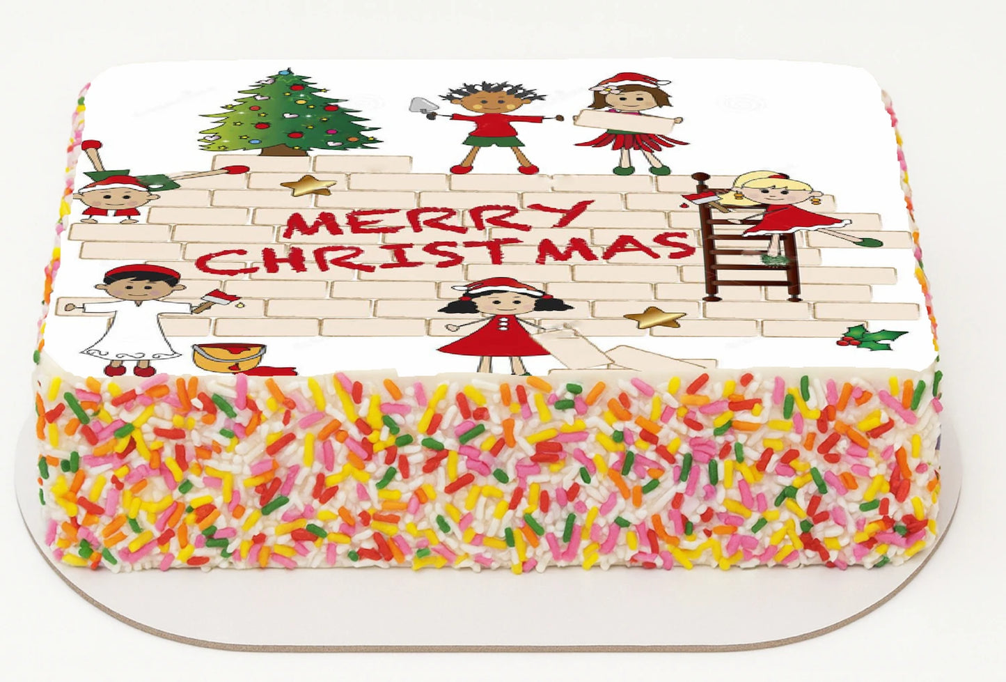 Edible Icing Images Christmas Merry Christmas To All Sheet Cake Topper