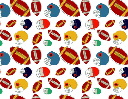 Custom Edible Cake Topper – Football Game Design – 1/4 Sheet Cake (9x13) – Precut Icing Sheet – RA Pape