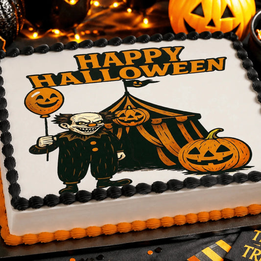 Halloween Edible Image Cake Topper – 1/4 Icing Sheet – RA Pape