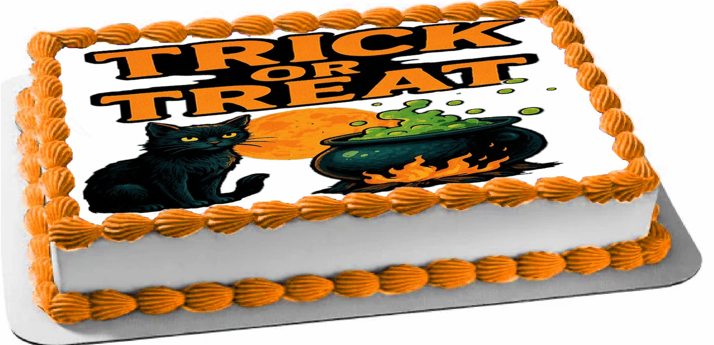 Halloween Witches Brew Edible Icing Images Sheet Cake Topper