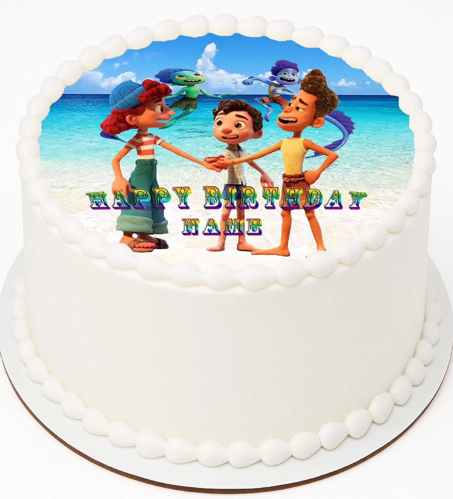 Party With Luca and Friends Edible Icing Image Topper