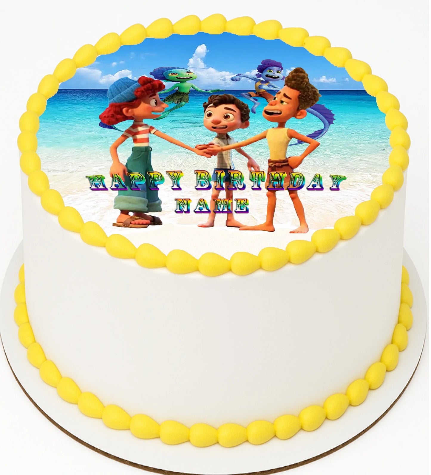 Party with Luca Edible Iicing Image Cake Topper