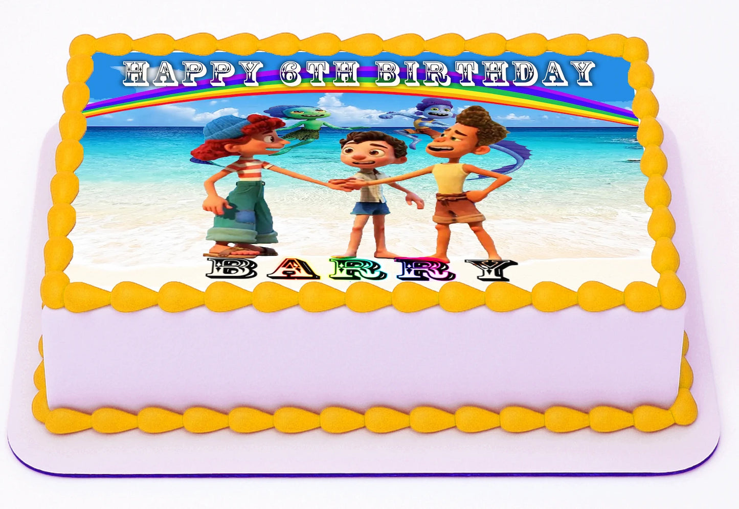 Party with Luca Edible Image Sheet Cake Topper