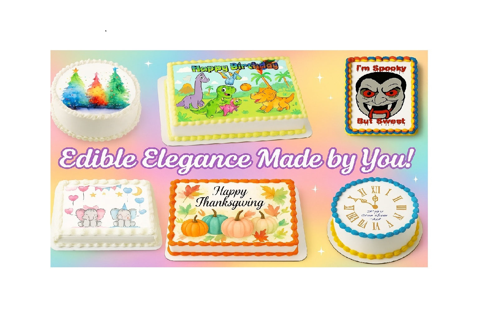 Huge Selecttion of Edible Icing Images for all occasions. Customized