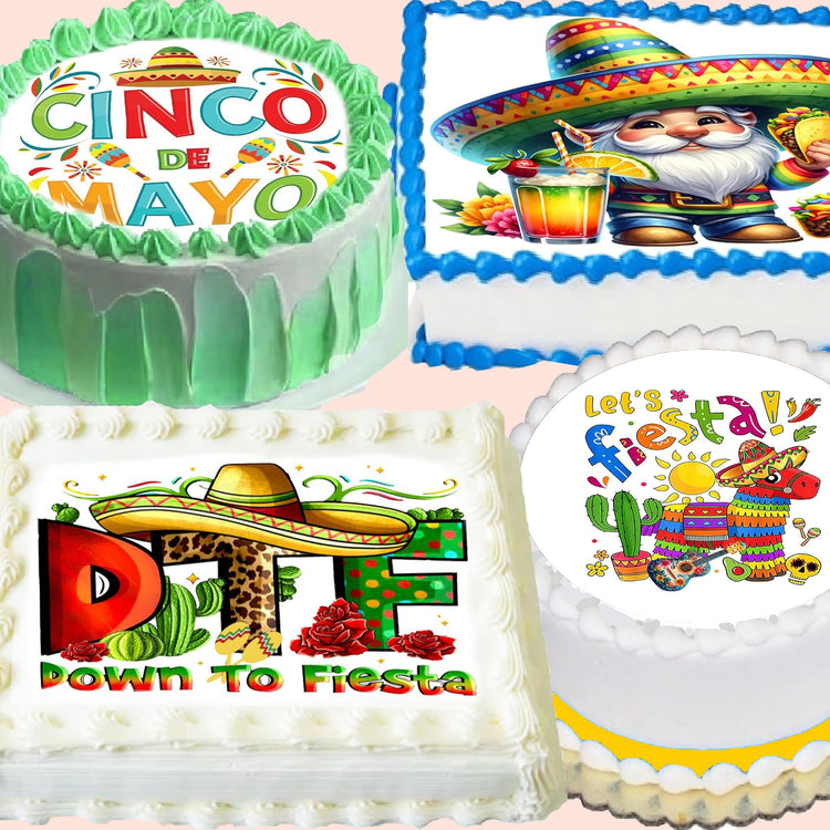 Cinco De Mayo Edible Image Cake Topper Many Design Choices