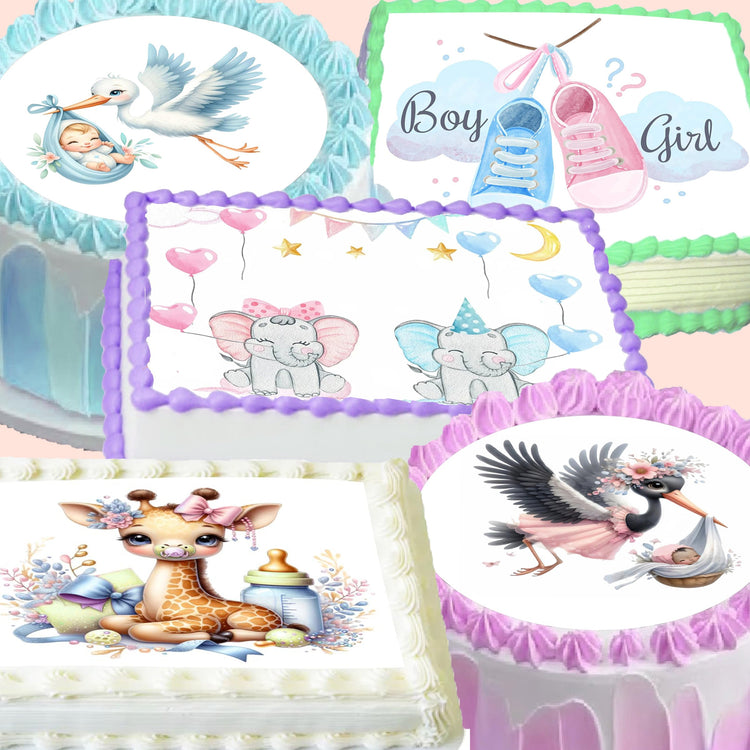 Baby Edible Image Cake Topper