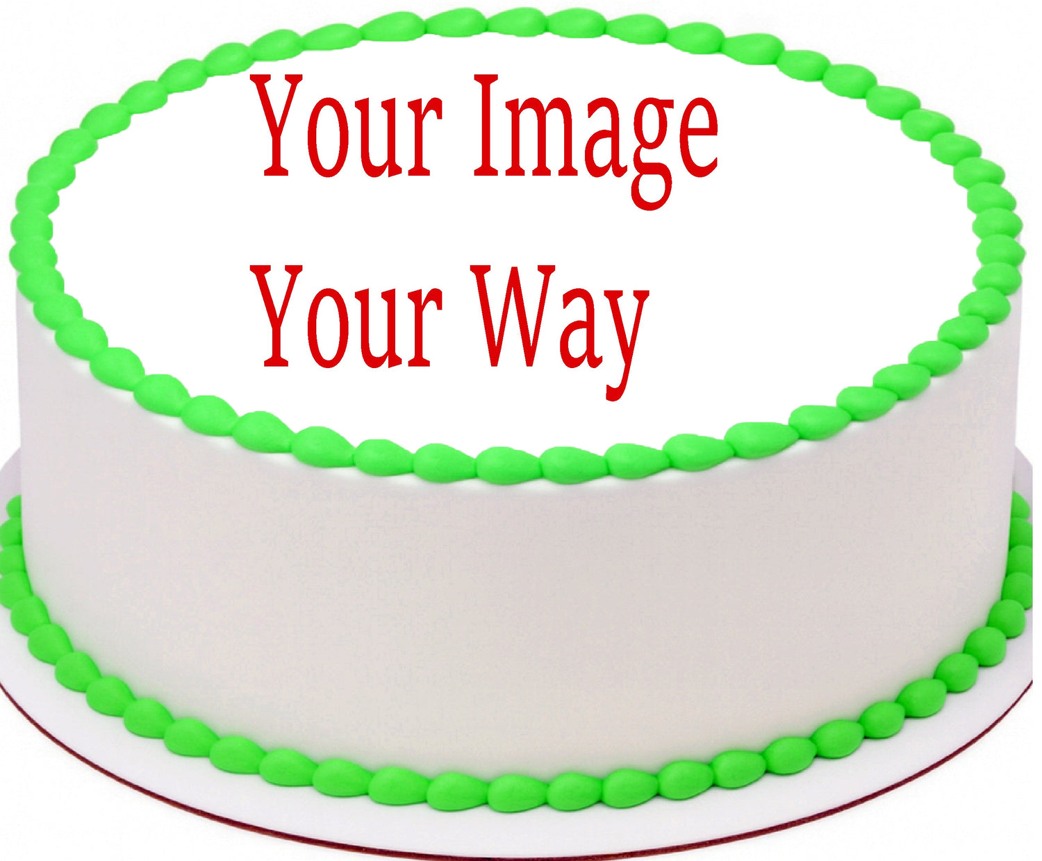 Customized Edible Icing Images made the way you want, using your text and your images
