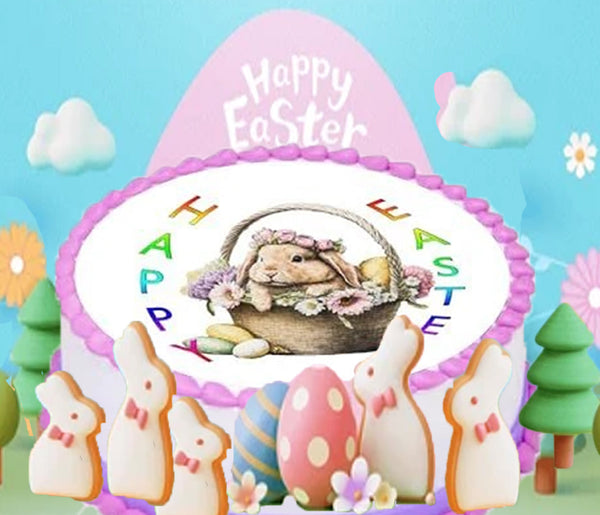 Easter Edible Image Cake Topper - Easy To Use