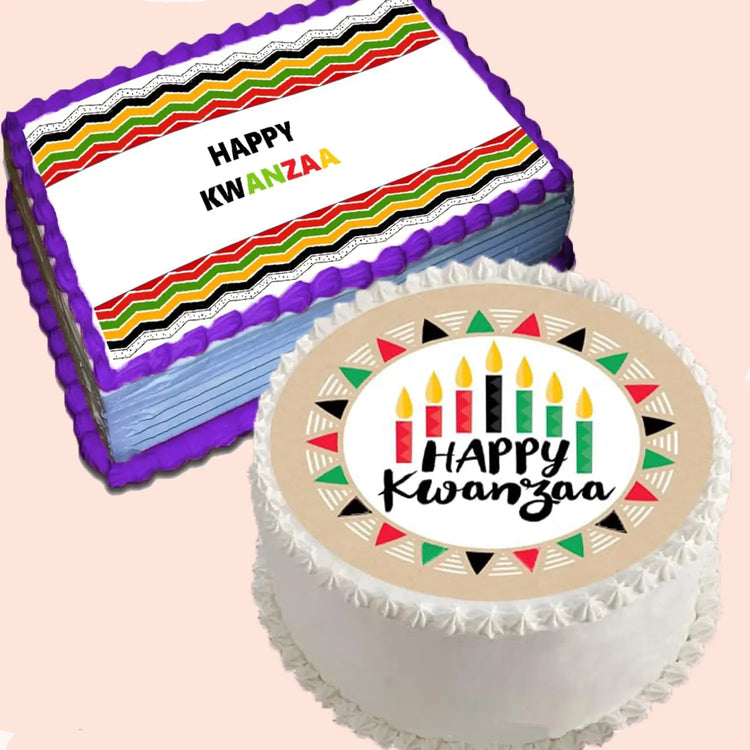 Kwanzaa edible icing cake toppers collection