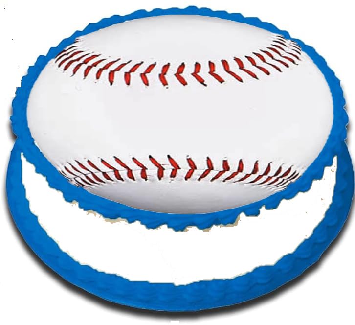 Baseball Edible Cake Image