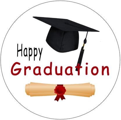 Gaduation Cap and scroll Edible Image Sheet Cake Topper - Precut Easy To Use