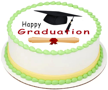 Ivy League Grad Graduation Edible Image Sheet Cake Topper - Precut Easy To Use