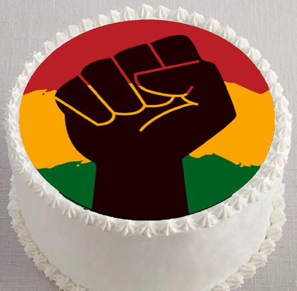 Juneteenth Equality for all Edible Edible Image Sheet Cake Topper - Precut Easy To Use