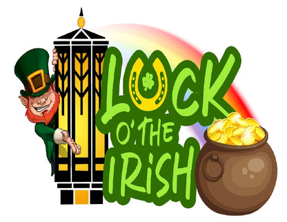 St Patricks Luck of the Irish Edible Image Sheet Cake Topper - Precut Easy To Use
