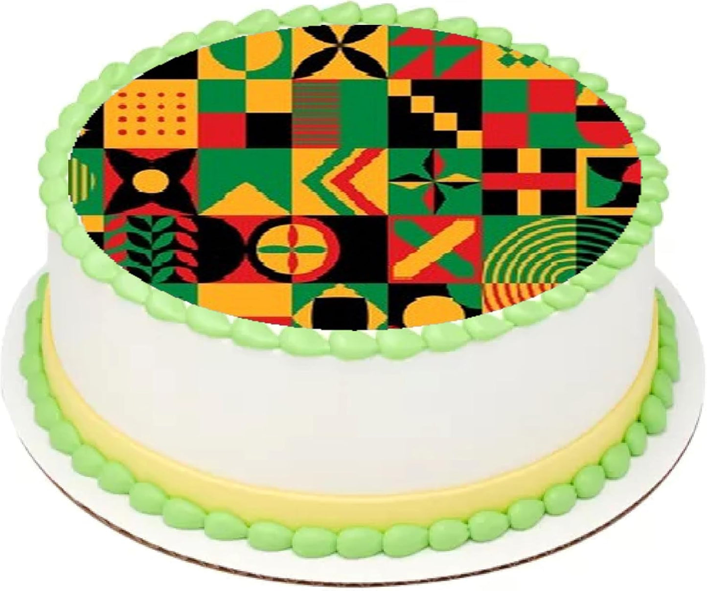 Juneteenth Bold and Beautiful Edible Image Sheet Cake Topper - Precut Easy To Use