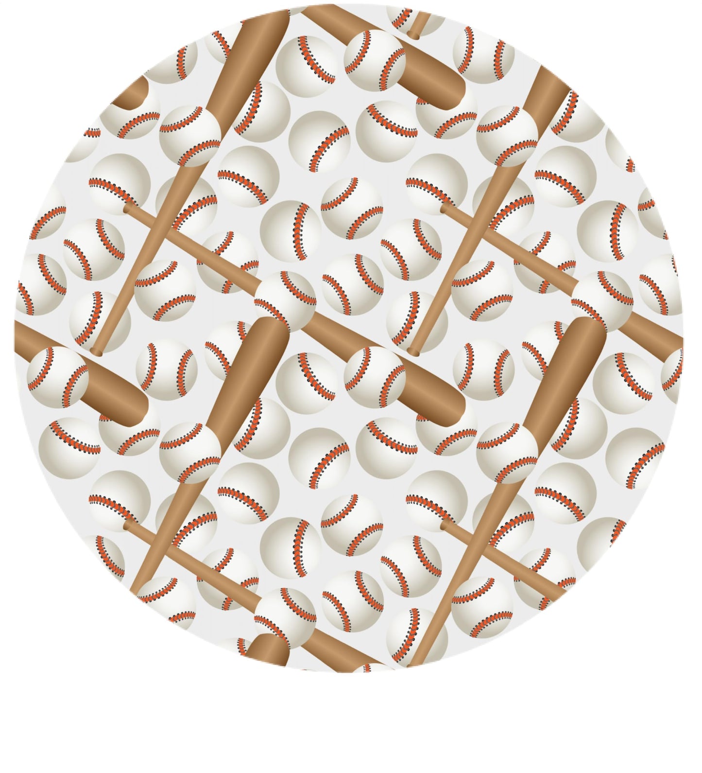 Baseball Game Edible Cake Image
