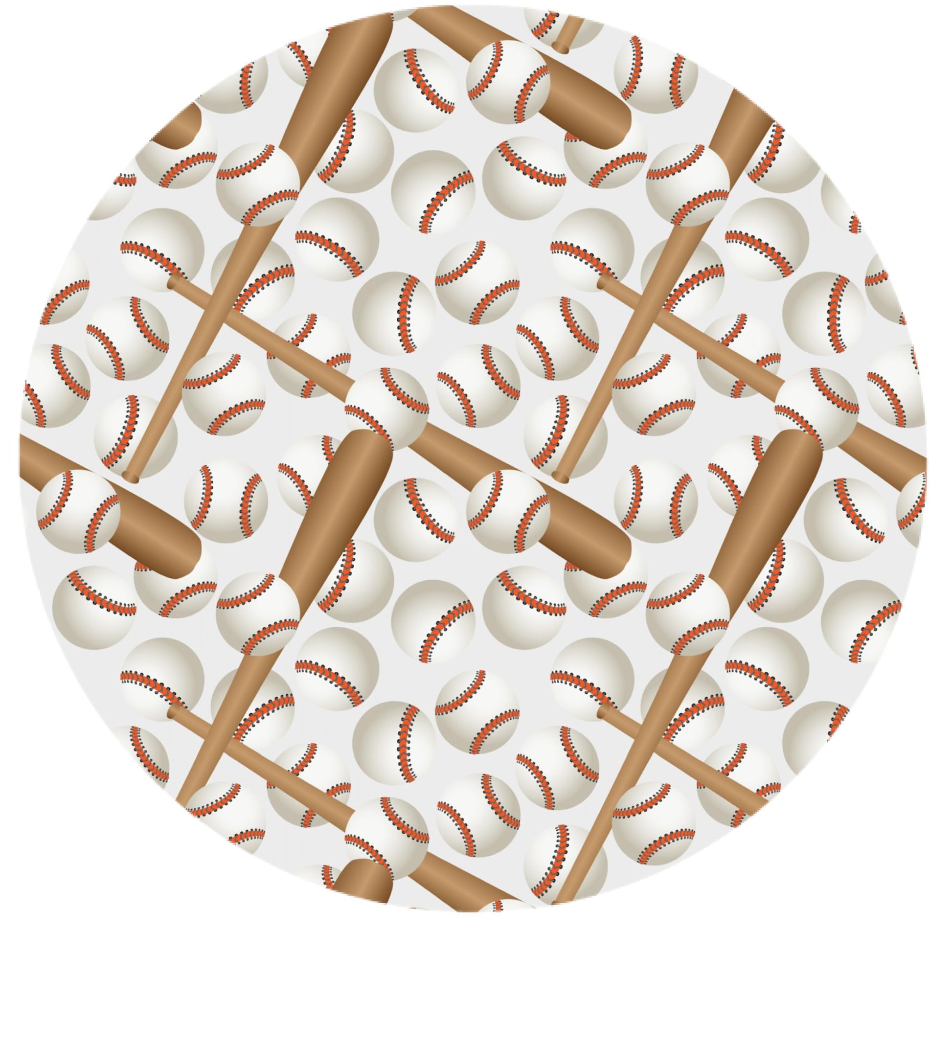 Baseball Game Edible Cake Image