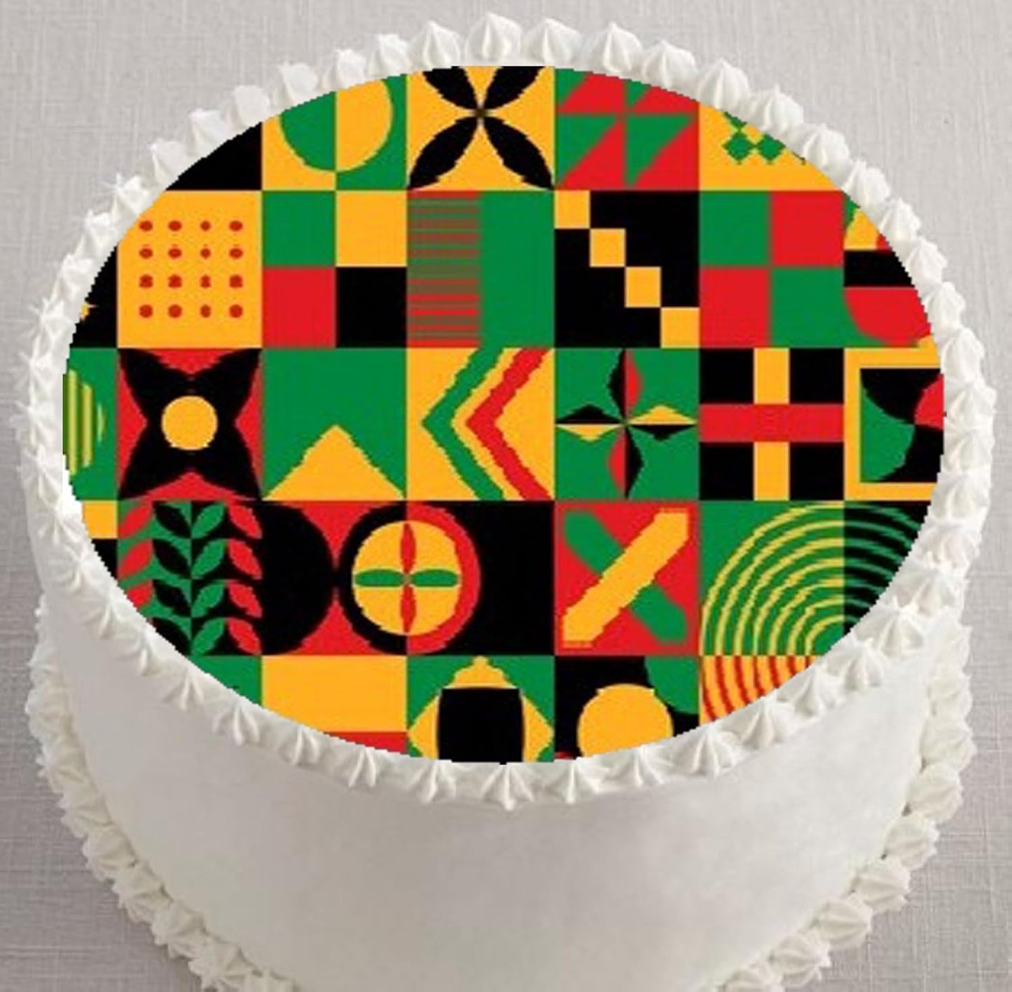 Juneteenth Bold and Beautiful Edible Image Sheet Cake Topper - Precut Easy To Use