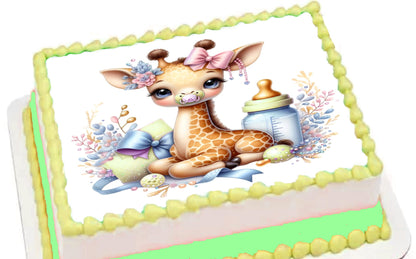 Adorable Baby Giraffe Baby Shower - Announcement - Gender Reveal