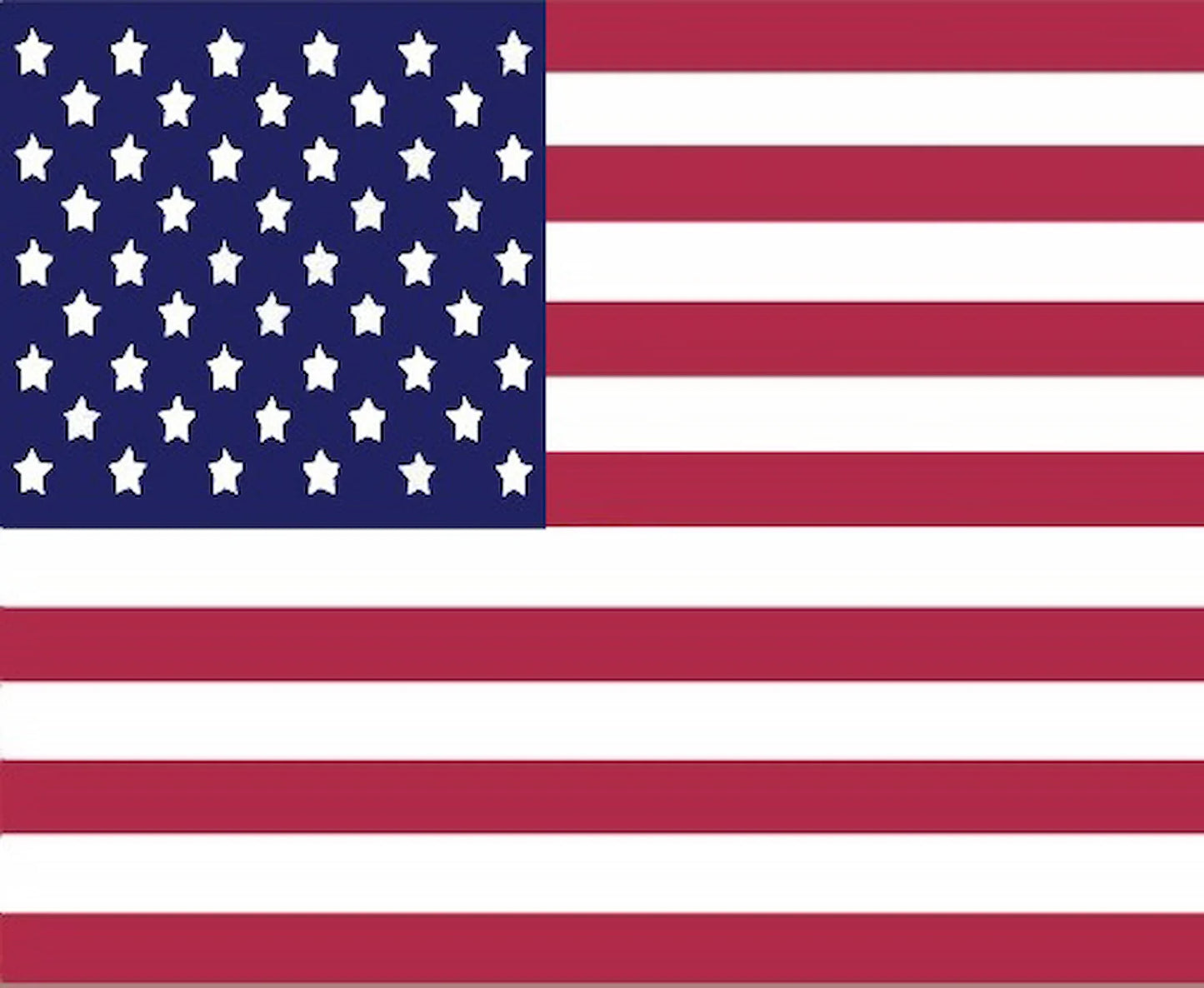 American flag with blue field and white stars on a red and white striped background