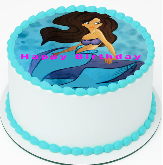 Ariel Edible Birthday Image Cake Topper