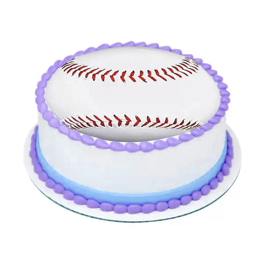Baseball Edible Image Cake Topper - Precut Easy to use