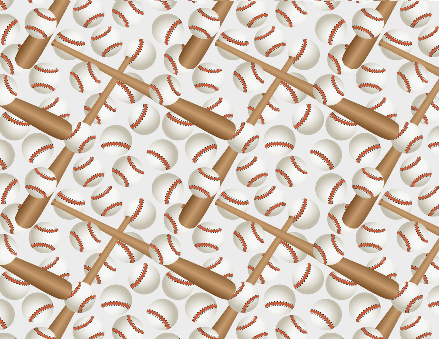 Baseball  and baseball bats on an  Edible Icing Image Sheet Cake Topper