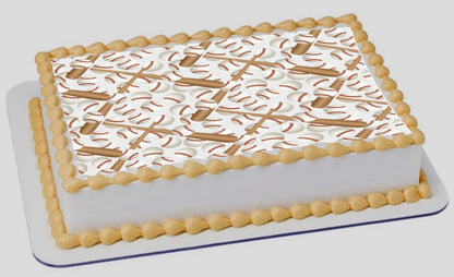 Baseball Game Edible Cake Image  sheet