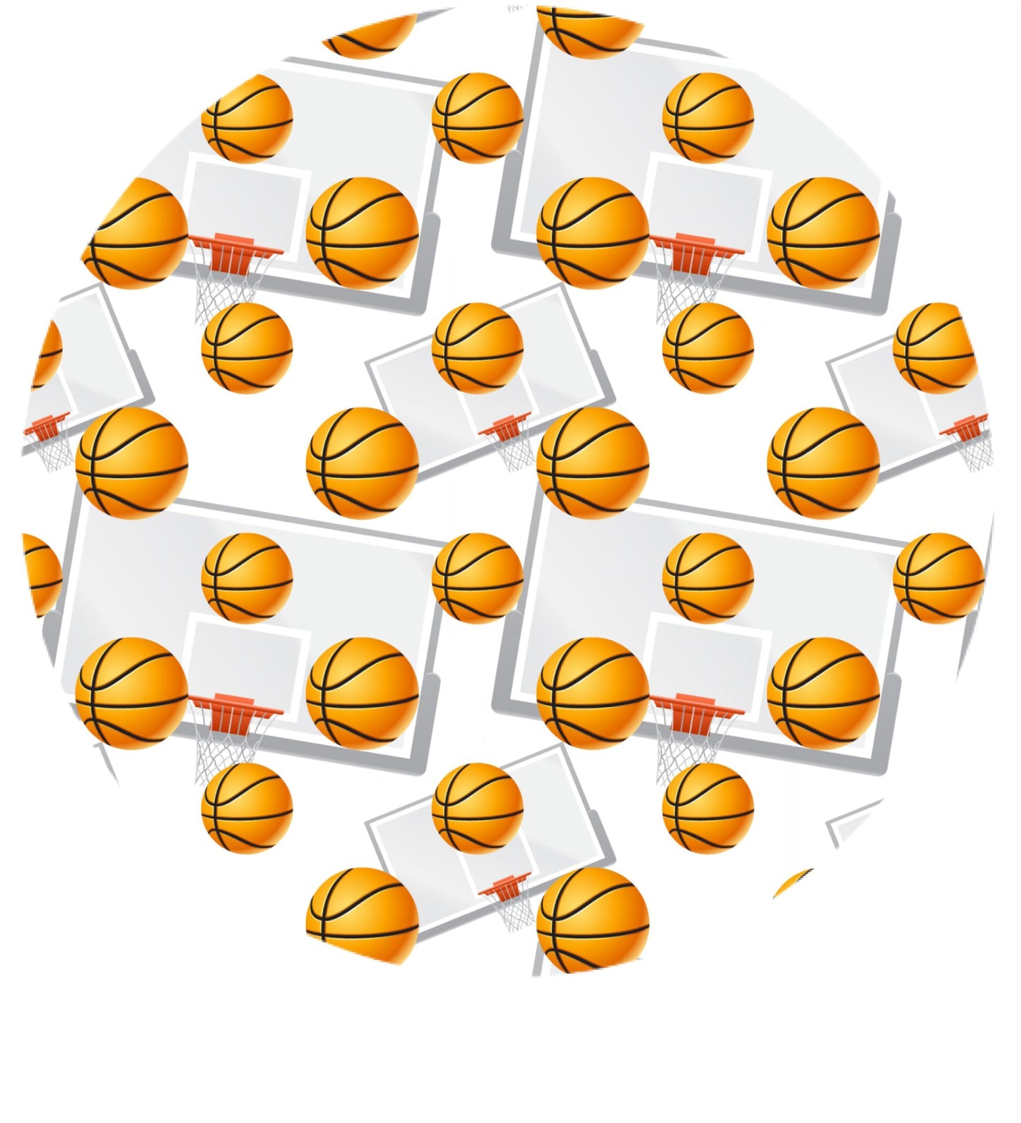 Basketball Game Edible Image cake topper that is precut ready to use.