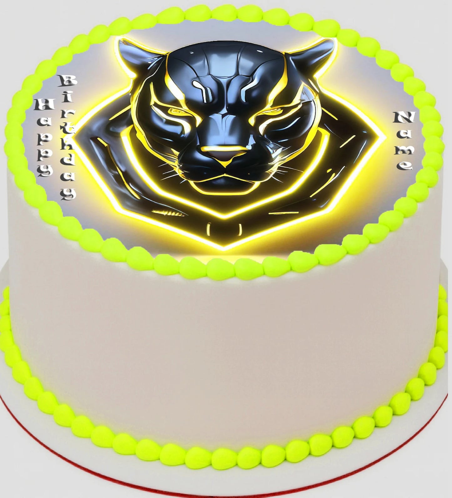 Black Panther Edible Icing Image Cake Topper