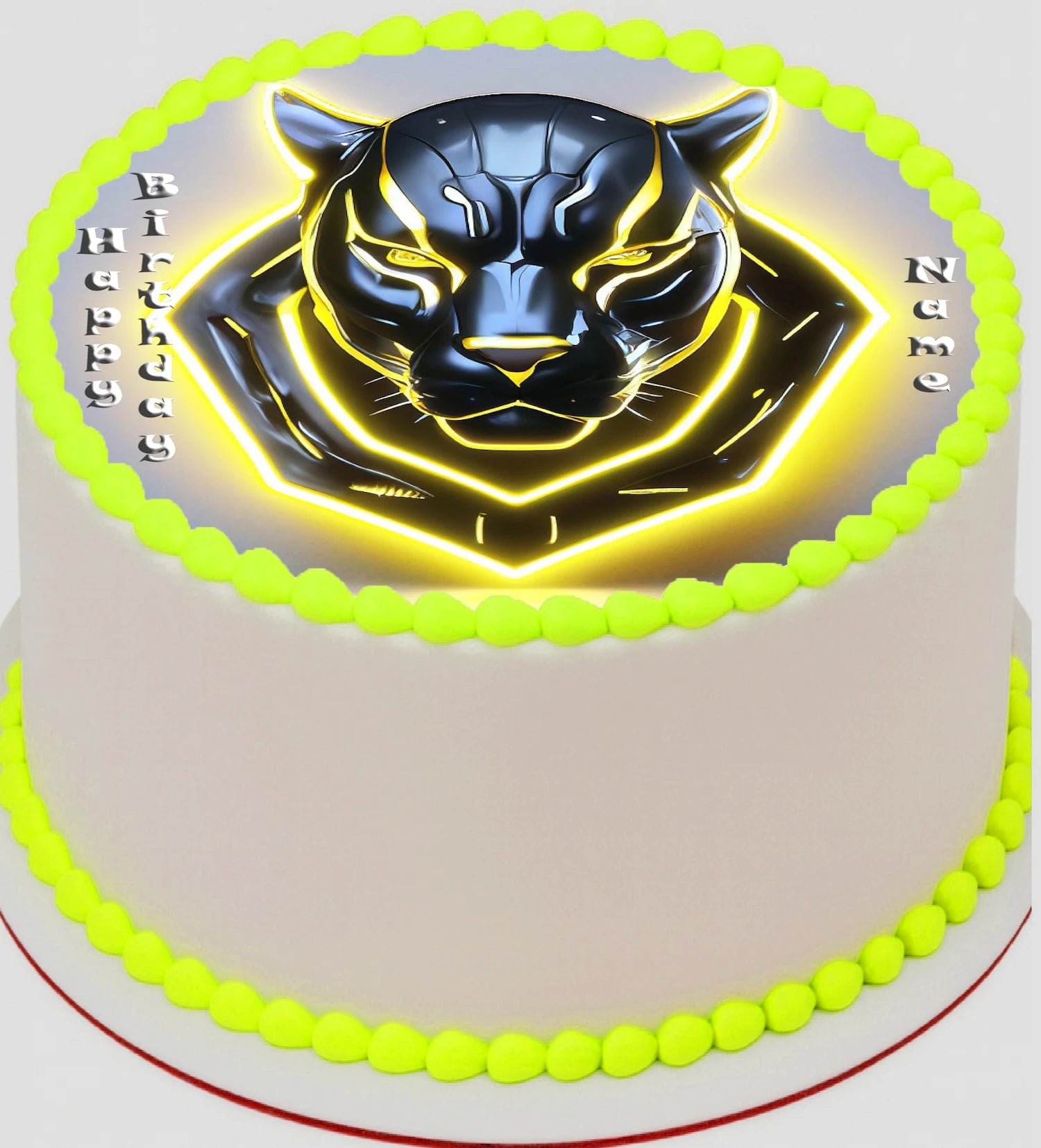 Black Panther Edible Icing Image Cake Topper