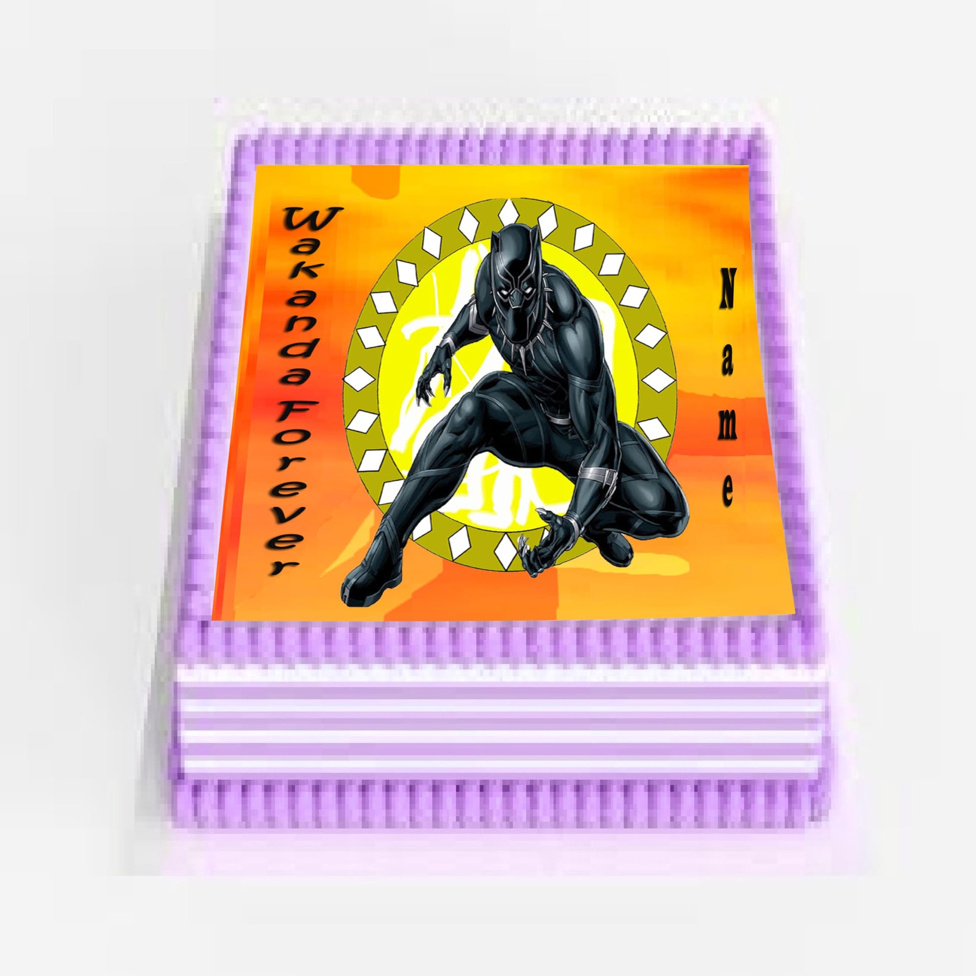 Black Panther Edible Image Sheet Cake Topper