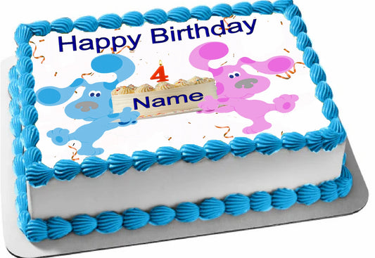 Blue Clues for your Birthday Edible Image Sheet Cake Topper, celebbrate in style