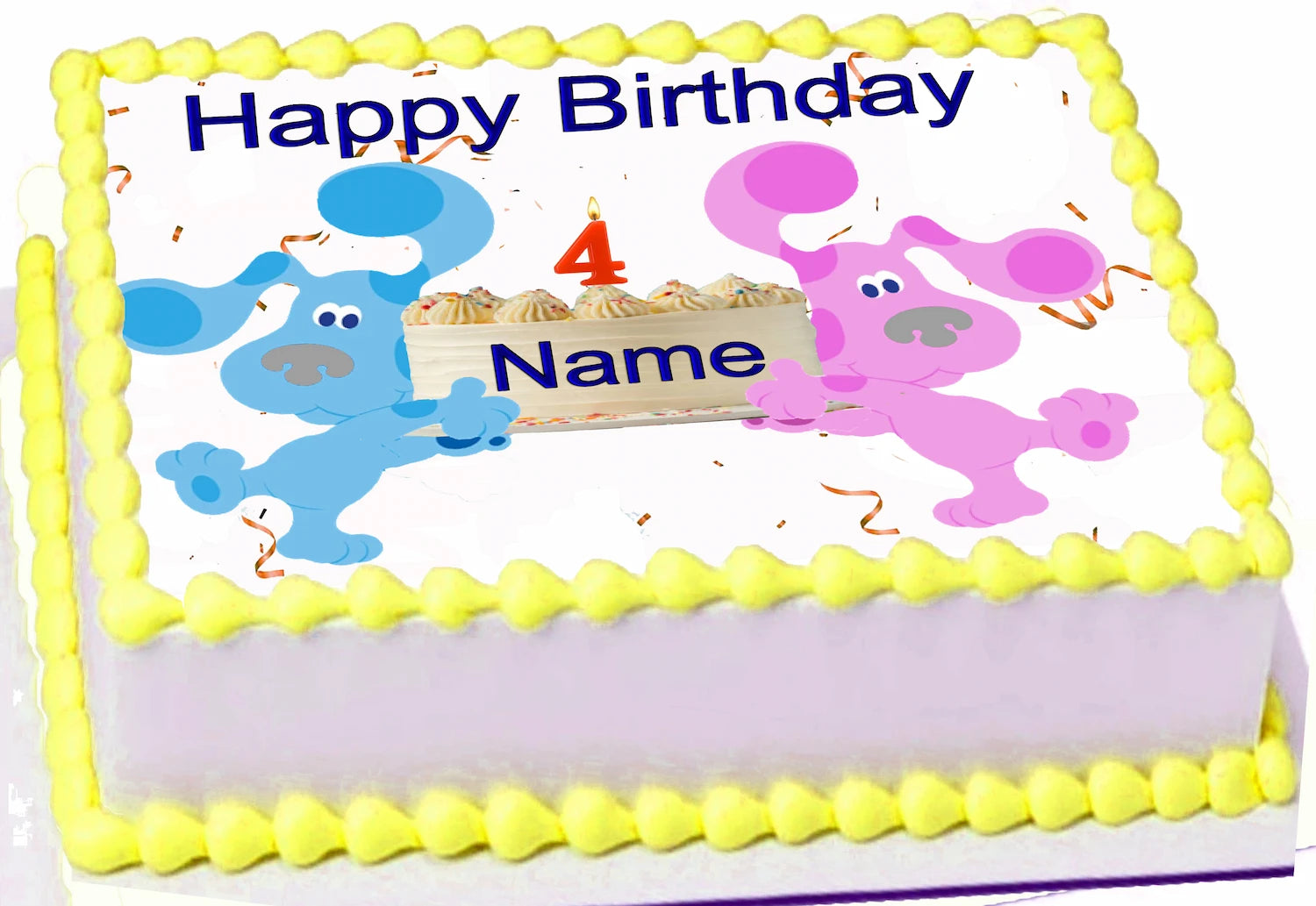 Blue Clues for your Birthday Edible Image Sheet Personlized Cake Topper