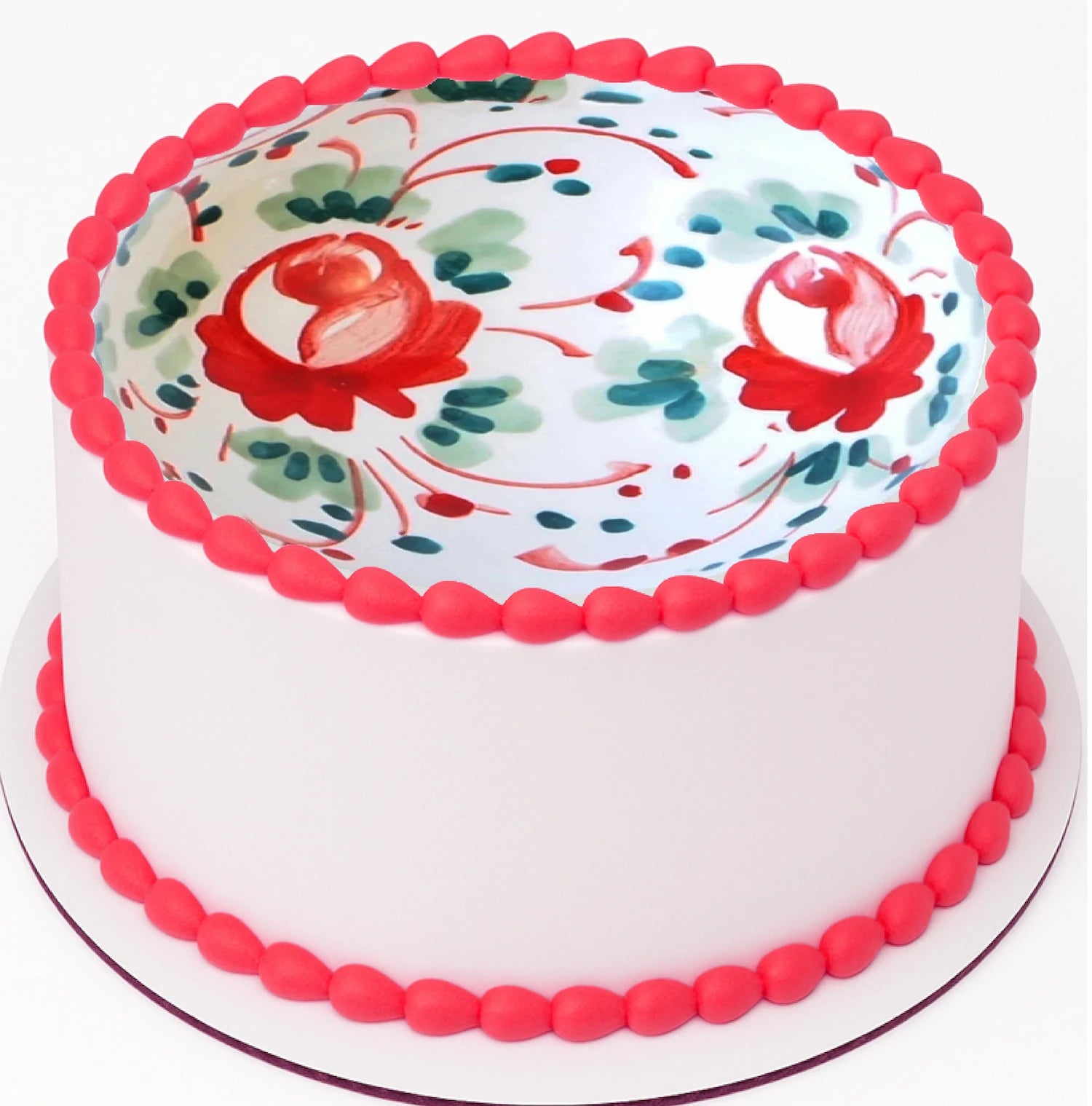 Edible Icing Images Sheet Cake Topper with Christmas Bulb-themed decoration