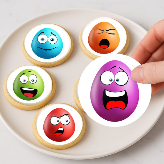 Easter Egg-Tastic Edible Cookie Image –  Precut 2” Rounds