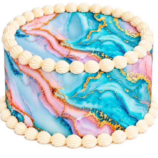 Celestine Bloom featured edible icing cake topper design | RA Pape
