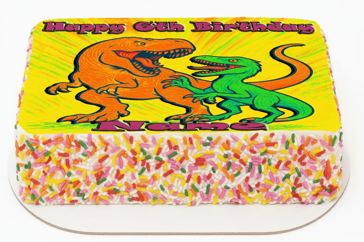 Dinosaur Jurassic Edible Image Topper 