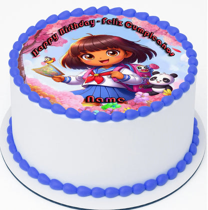 Dora Explorer Edible Image Cake Topper