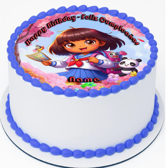 Dora Explorer Edible Image Cake Topper