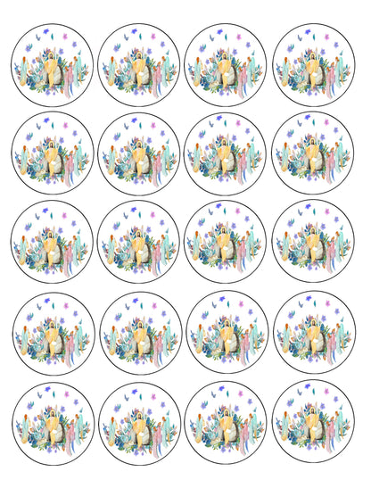 Easter He Has Risen Edible Cookie Image –  Precut 2” Rounds Sheet of 20