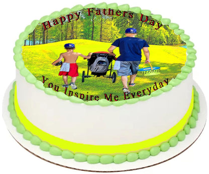 Edible Icing Images Fathers Day You Inspire Me Cake Topper