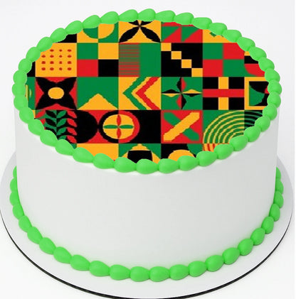 Edible Icing Images Juneteenth Bold and Beautiful Cake Topper