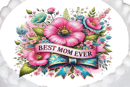 Edible Icing Images Mothers Day Best Mom Cake Topper