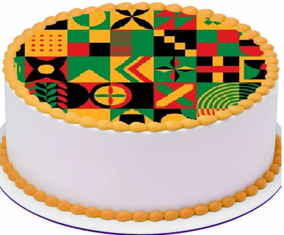 Edible Icing Images Cake Topper Juneteenth Bold and Beautiful