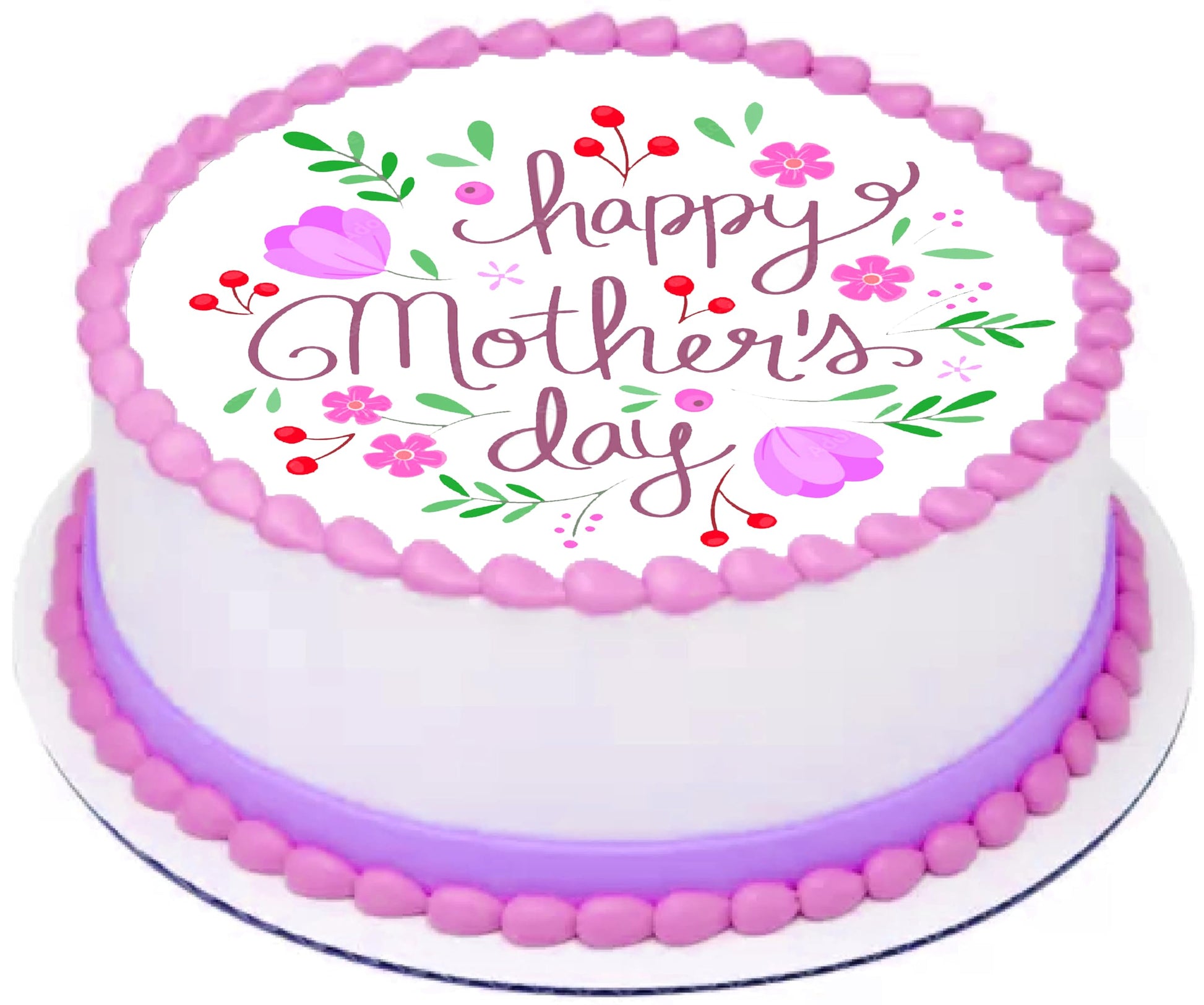 Edible Icing Images Cake Topper Mothers Day Beautiful