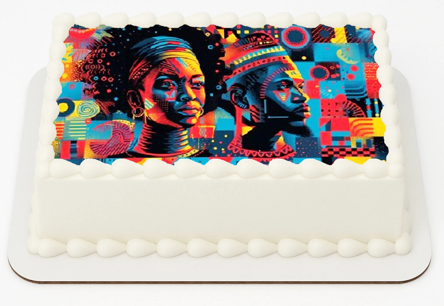 Edible Icing Images Sheet Cake Topper Juneteenth Strong and Powerful-themed.